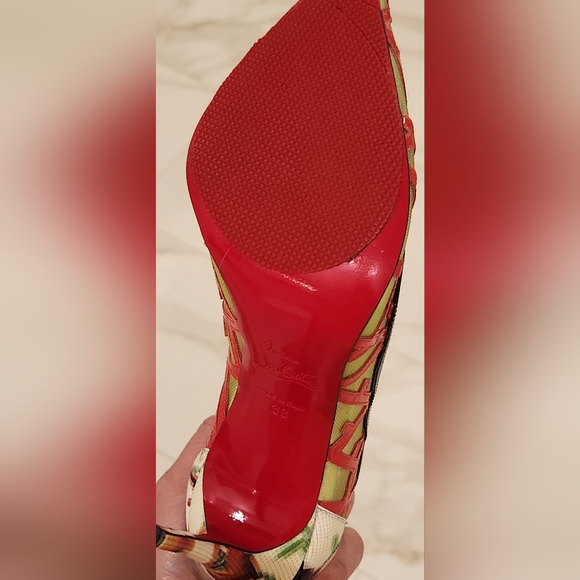 CHRISTIAN LOUBOUTIN Tititata 100mm Size 38 - Picture 7 of 12